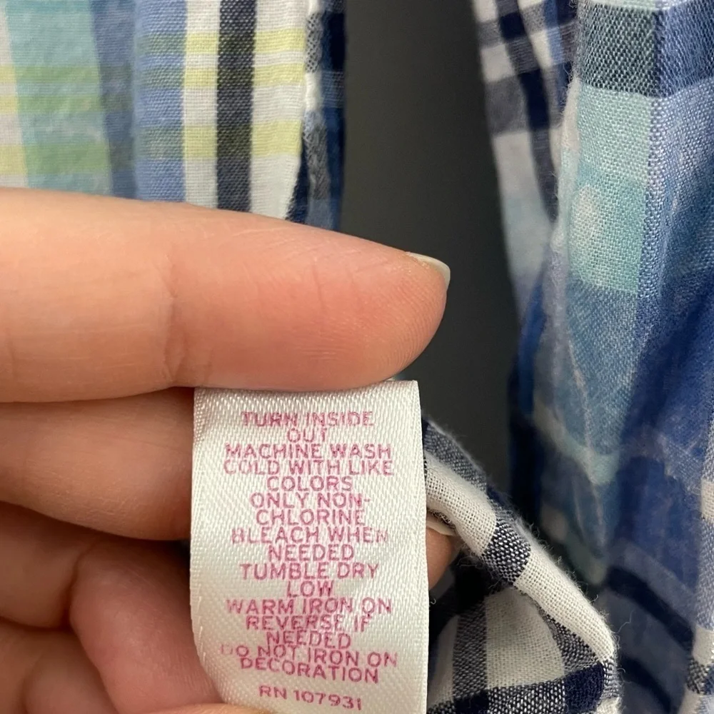 Justice Girl’s Flannel Button Down Size 10
